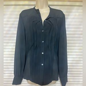 Theory Olima Silk Blouse size L